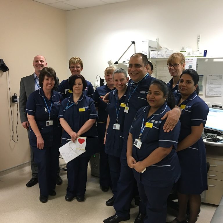 With the Manchester Royal Eye Hospital Acute Ophthalmic Services Team.